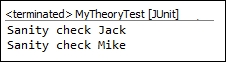 Exploring JUnit theories