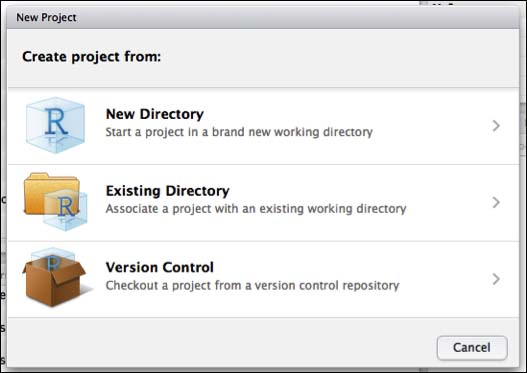 Creating a project with RStudio