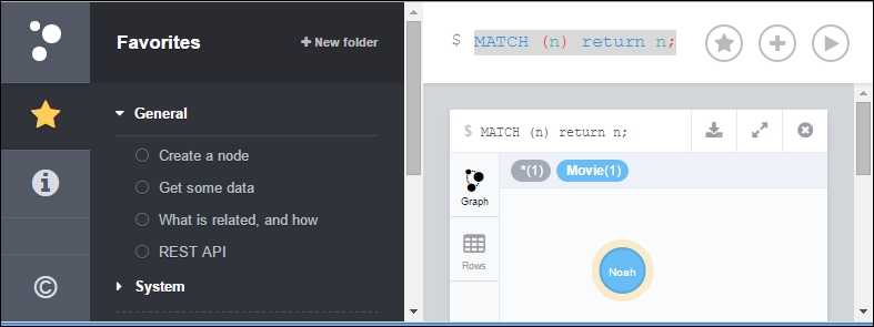 Running queries from the Neo4j browser