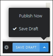 Publishing and unpublishing posts