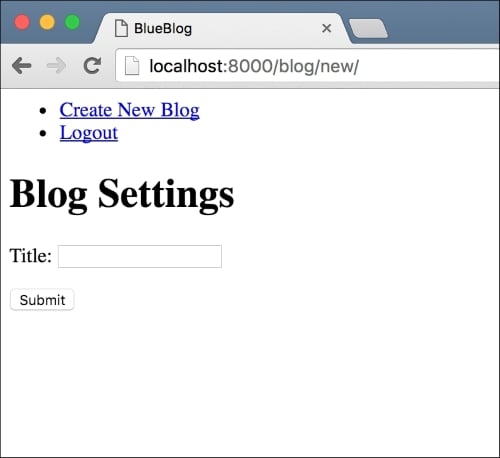 Creating a blog view