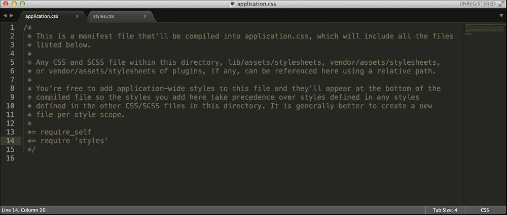 Styling views using CSS
