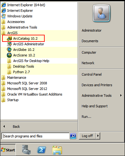 Creating the geodatabase