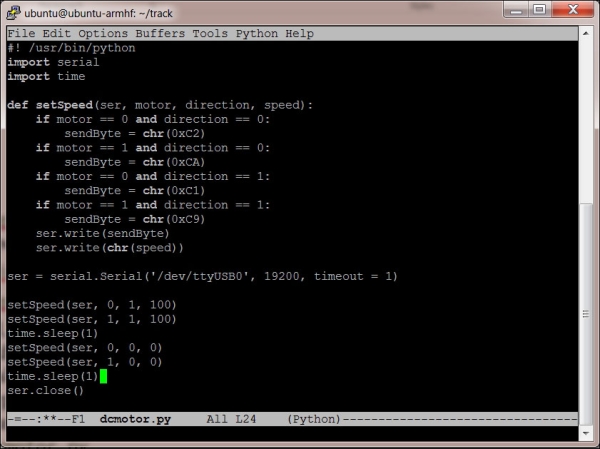 Controlling your mobile platform programmatically using the BeagleBone Black and Python