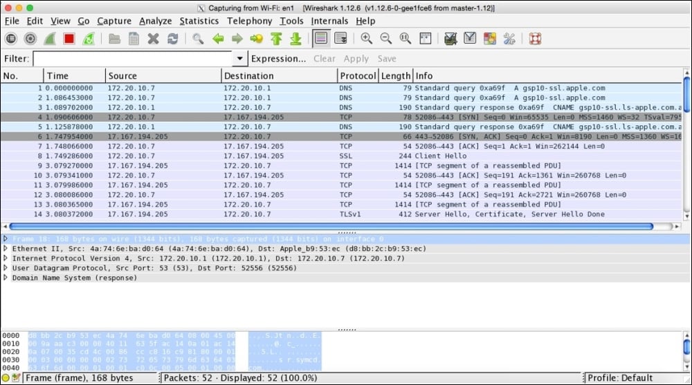 mikrotik wireshark capture