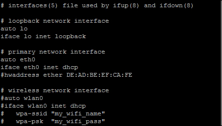 Setting up a static IP on the BeagleBone