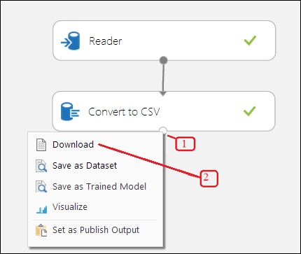 Saving a dataset on a PC