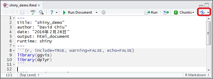 Publishing an R Shiny report | R for Data Science Cookbook