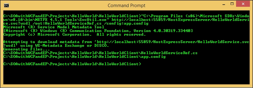 Generating the proxy and configuration files
