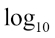 Log transformation