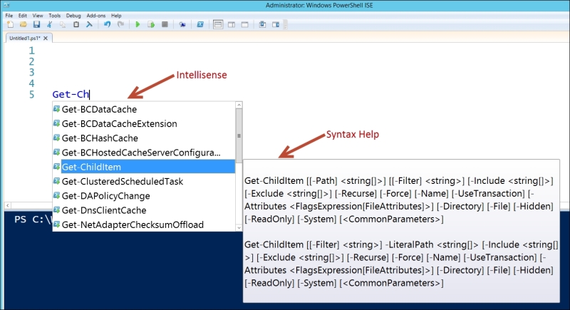 The PowerShell ISE