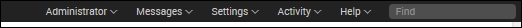 The top bar