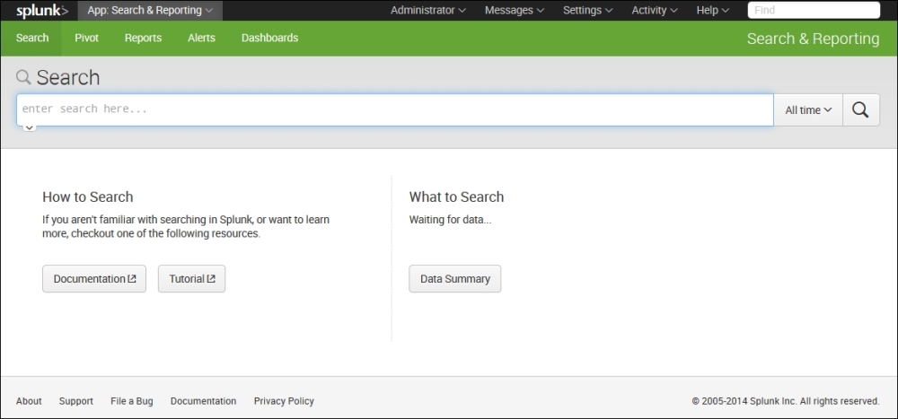 The summary view
