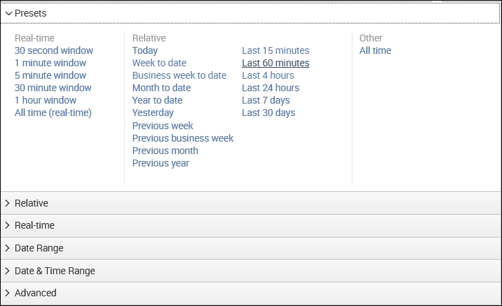 Using the time picker