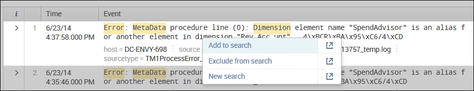 Clicking to modify your search