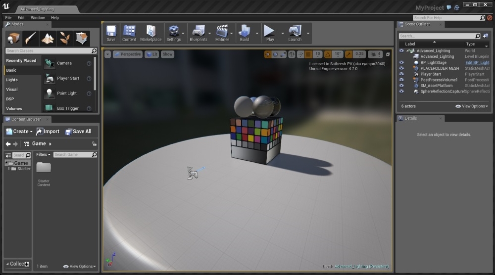 Getting familiar with Unreal Engine