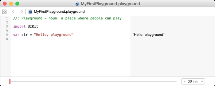 Running our first Swift code