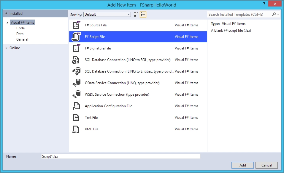 F# Script File