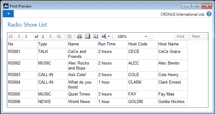 Creating a List Report