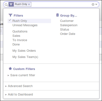 Using a module to add a filter to a search view