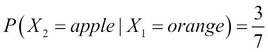 Conditional probability distribution