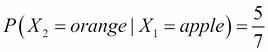Conditional probability distribution