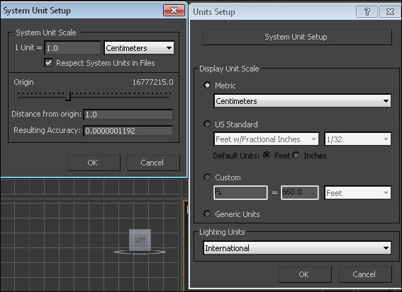 3ds max change units