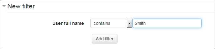 Searching for a user account