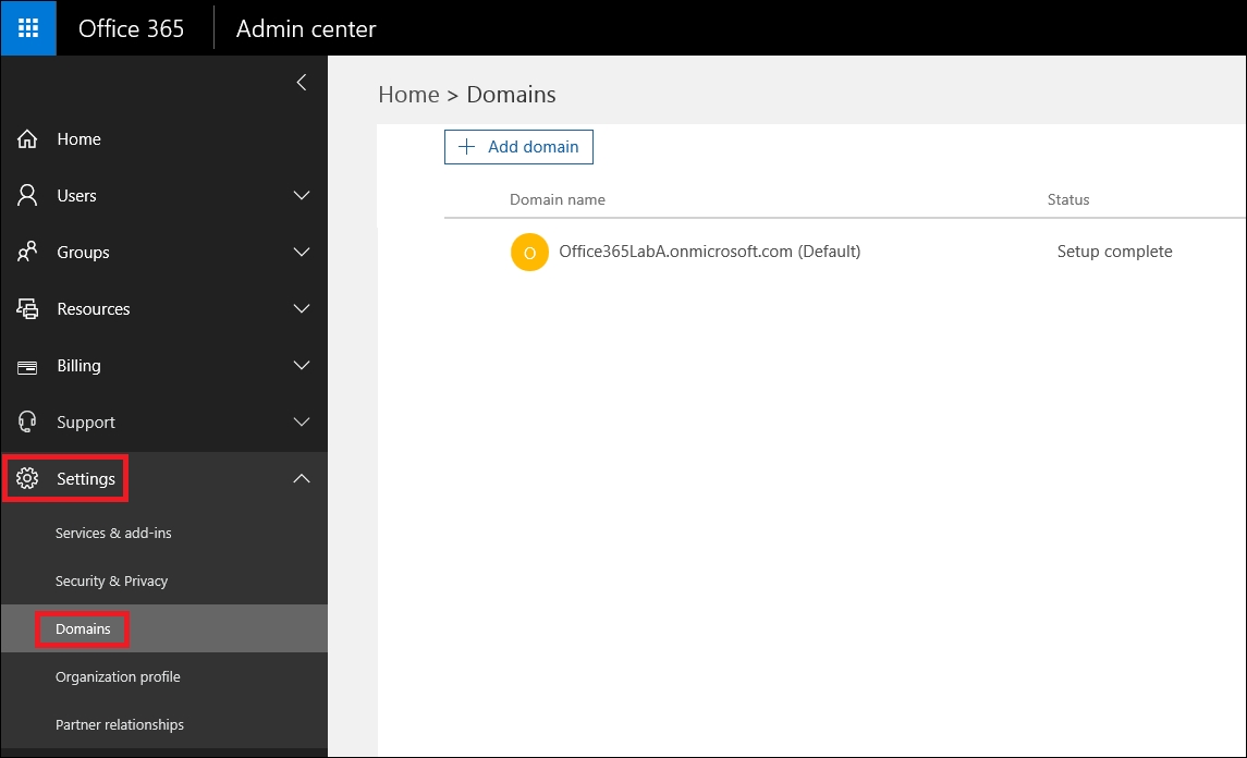 First-time login and adding your domain