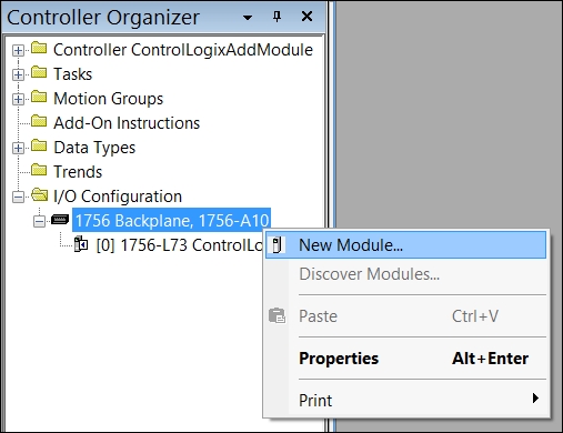 Configuring a ControlLogix module