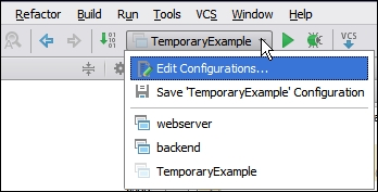 A temporary configuration