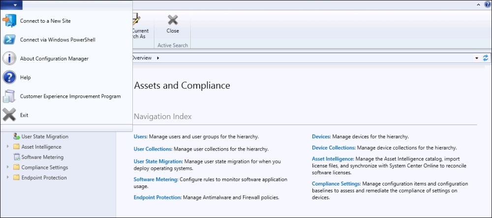 Connecting to Windows PowerShell from the SCCM console