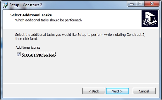 Walking through the installation of Construct 2