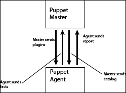 The Puppet client-server model