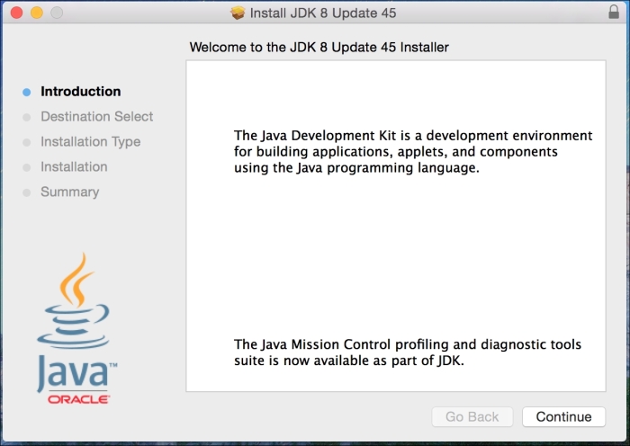 Installing Java SE 8 JDK