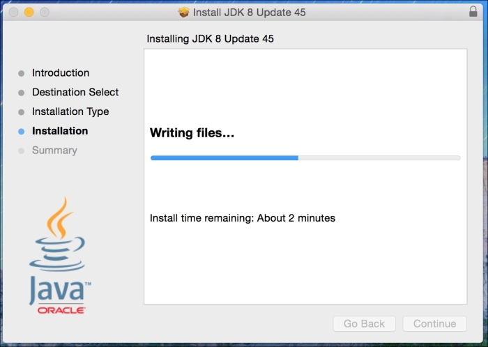Installing Java SE 8 JDK