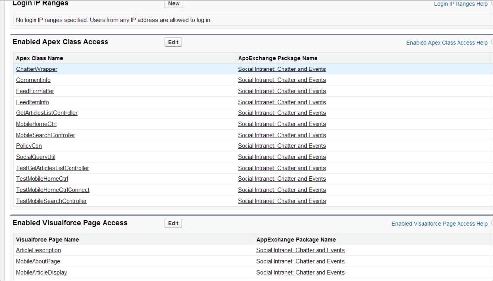 Apex and Visualforce access