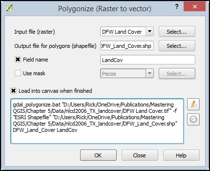 convert raster to vector qgis