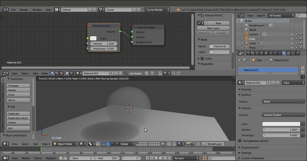 Volume Of An Object In Blender
