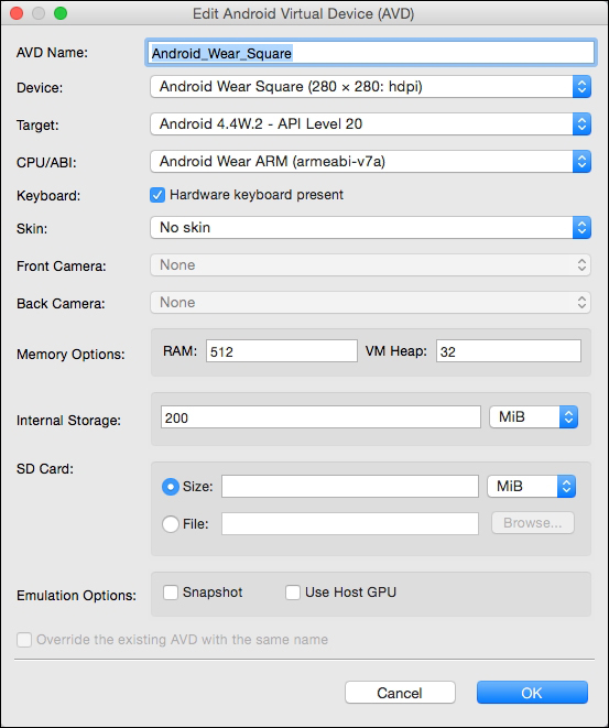 Setting up and configuring the Android (AVD) Emulator