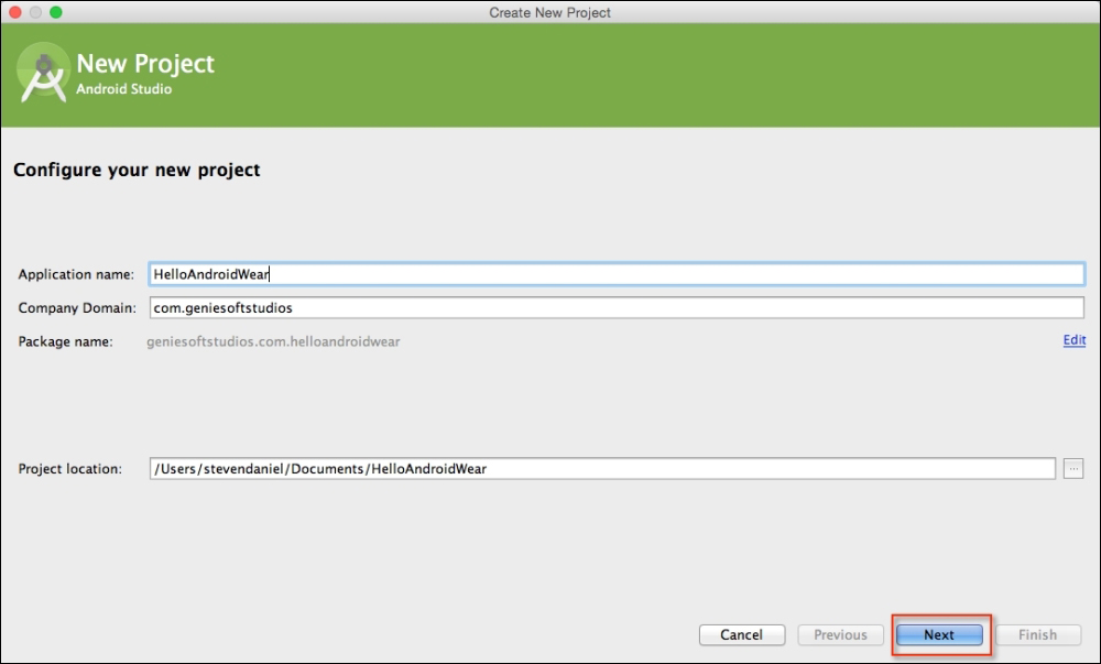 Building a simple Android wearable application