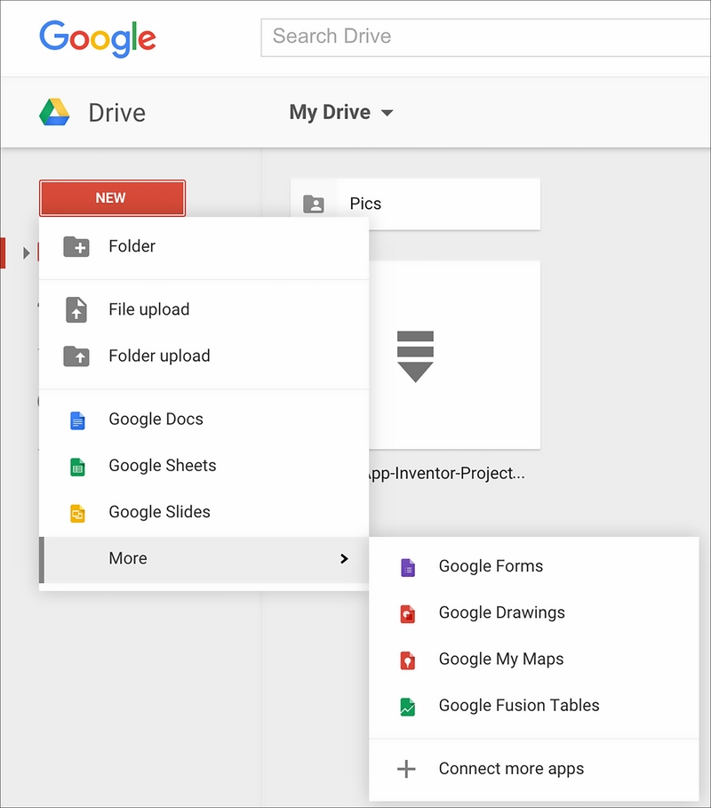 Creating a Google Fusion Table