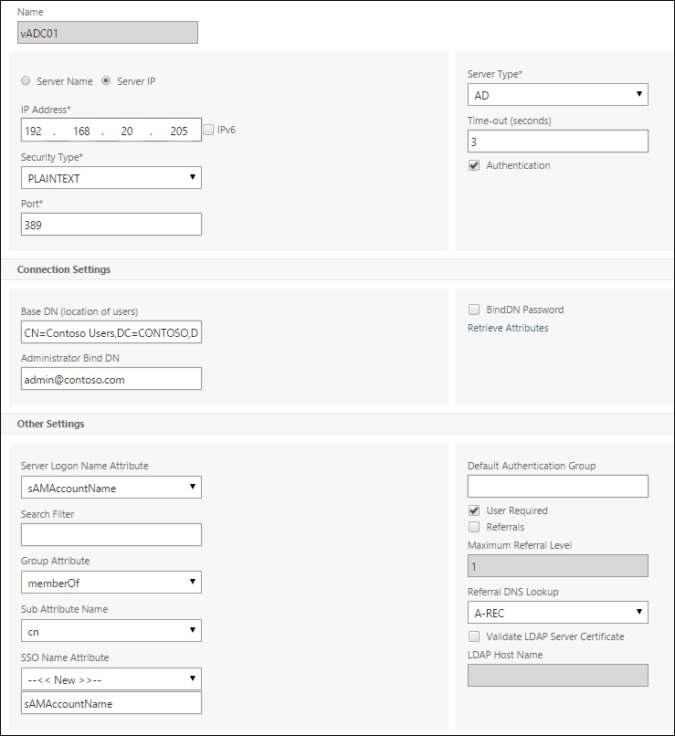 LDAP integration