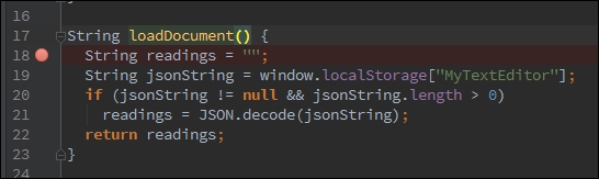 Debugging a Dart application