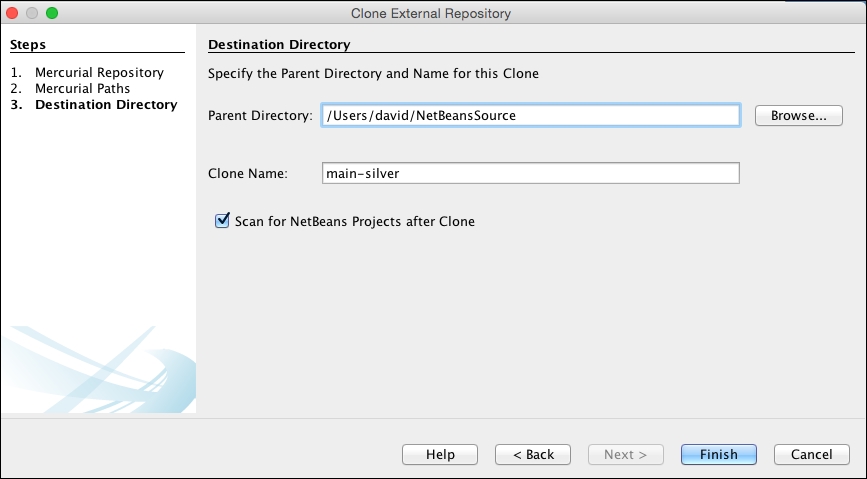 Cloning the NetBeans source code from within NetBeans