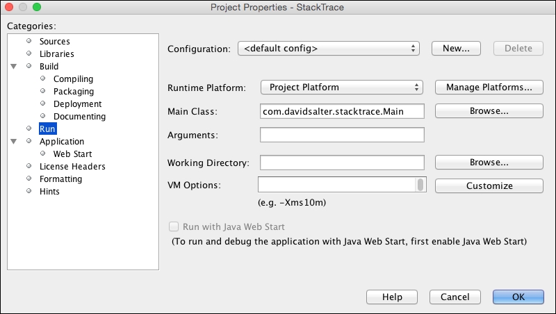 Running applications