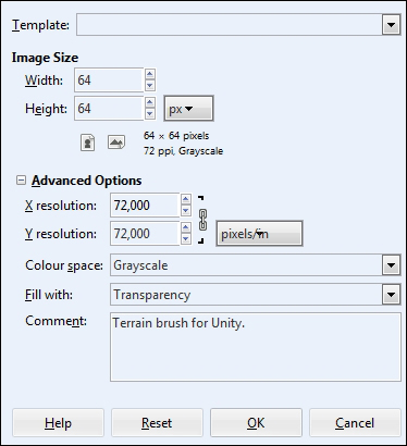 Creating a brush