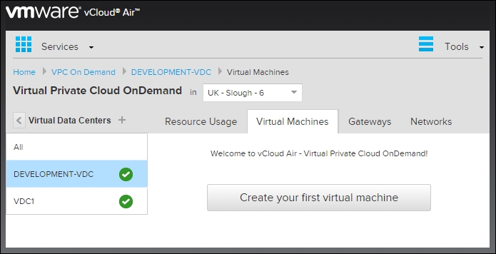 Virtual Datacenters – VDCs