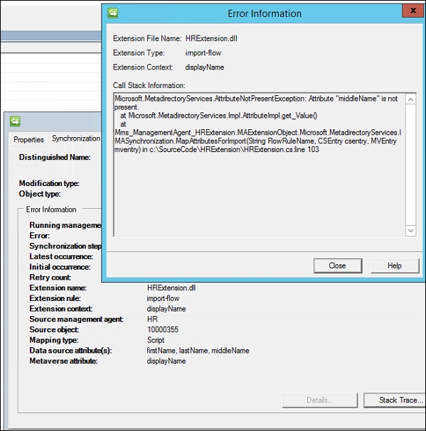 Rule extension debugging and logging