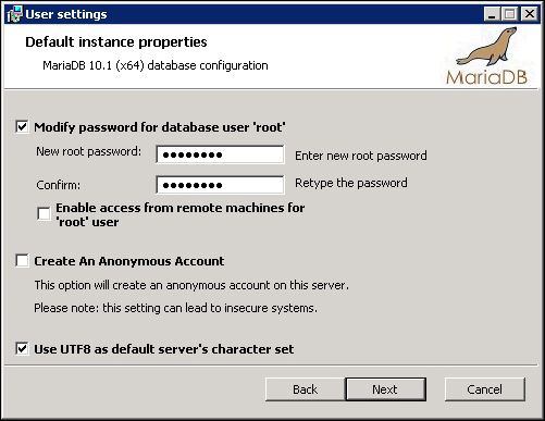 Installing MariaDB on Windows